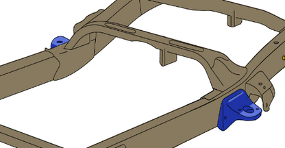 14-18 Chevy/GMC 1500 Crew Cab 5.8 Foot Bed 4x4 Rear Cab Mount - Right Rust Buster Frameworks-7