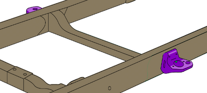 14-18 Chevy/GMC 1500 Crew Cab 5.8 Foot Bed 4x4 Center Cab Mount - Right Rust Buster Frameworks-8