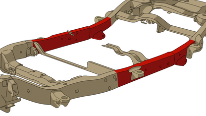 2000-2014 Generation 1 Avalanche/Suburban/Yukon XL/Escalade Center Frame Section RB7401 Rust Buster Frameworks-8