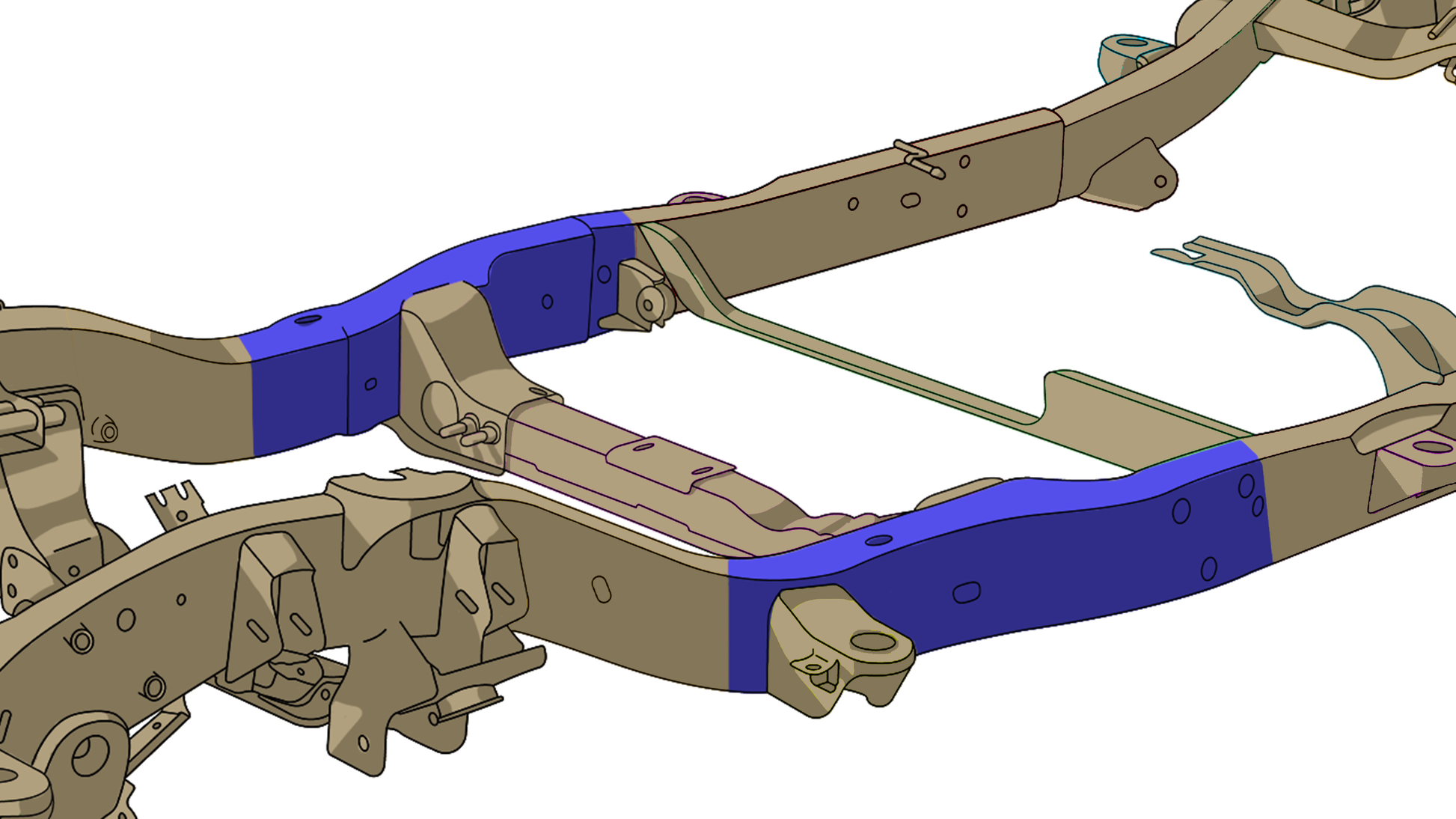 Rust Buster Frameworks Front Center Frame Repair Kit For 2007-2020 GM SUV's Passenger Side Rust Buster Frameworks
