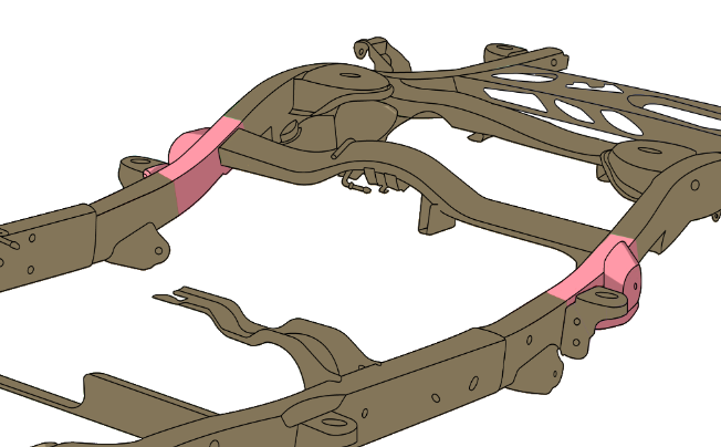 Rust Buster Frameworks 07-14 Chevy Tahoe/GMC Yukon/Cadillac Escalade Rear Upper Control Arm Section - Right Rust Buster Frameworks