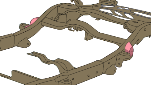 Rust Buster Frameworks 07-14 Chevy Tahoe/GMC Yukon/Cadillac Escalade Rear Upper Control Arm Mount - Right Rust Buster Frameworks