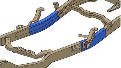 Leaf Spring Frame Repair Kit For 94-04 Chevy S10/GMC Sonoma Driver Side Rust Buster Frameworks-12