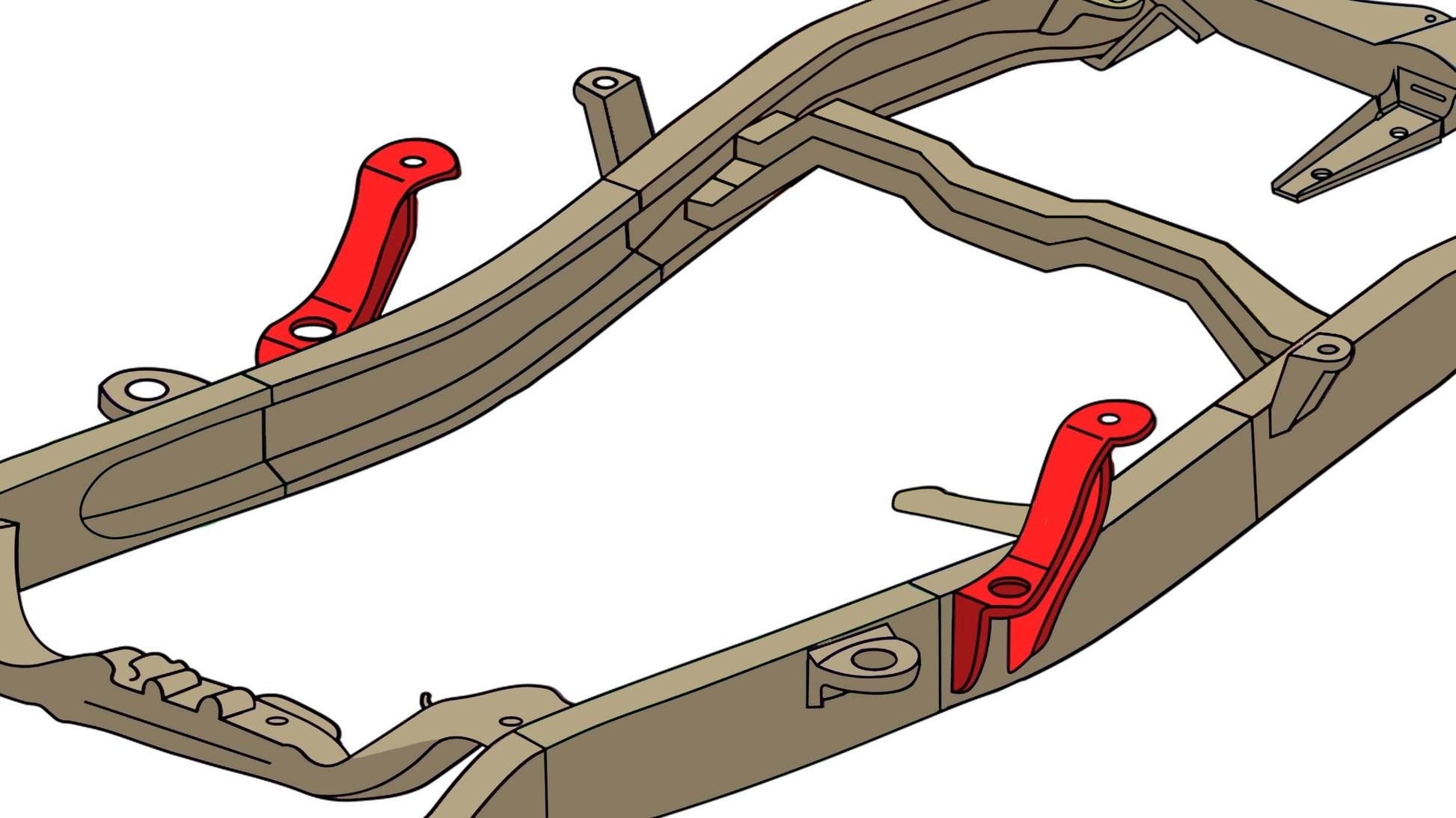 Cab and Bed Mount For 94-04 Chevy S10/GMC Sonoma Driver Side Rust Buster Frameworks-7