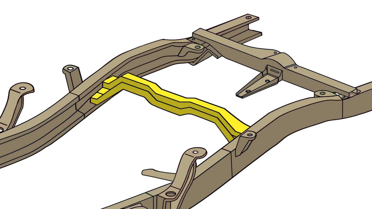 Rust Buster Frameworks Fuel Tank Crossmember For 94-04 Chevy S10/GMC Sonoma Rust Buster Frameworks