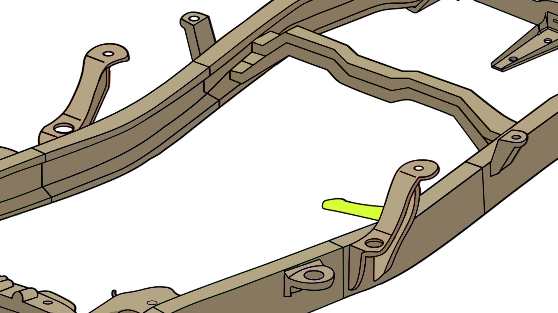 Rust Buster Frameworks Fuel Tank Support Bracket For 94-04 Chevy S10/GMC Sonoma Rust Buster Frameworks