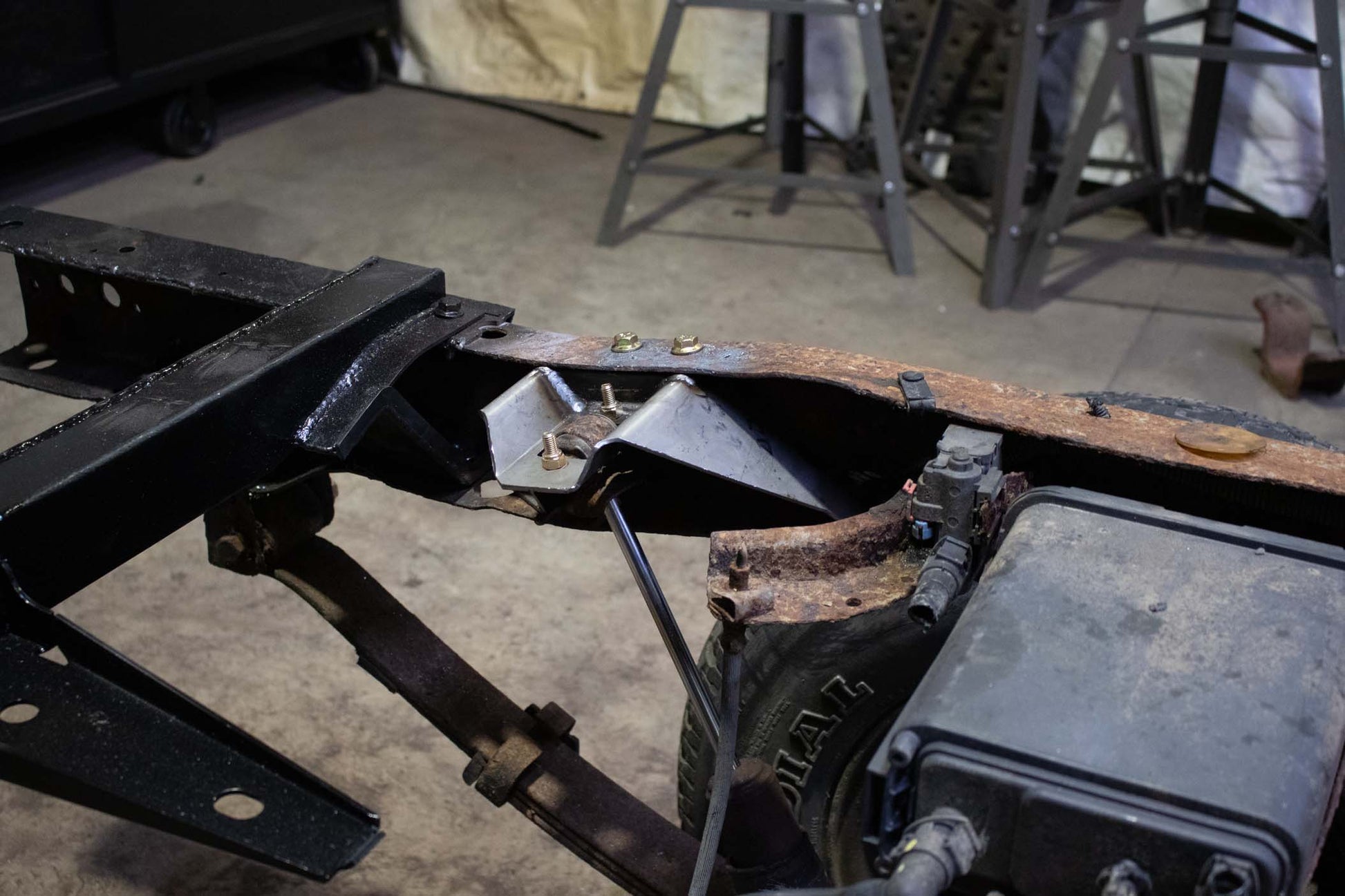 Rust Buster Frameworks Rear Shock Mount For 94-04 Chevy S10/GMC Sonoma Driver Side Rust Buster Frameworks