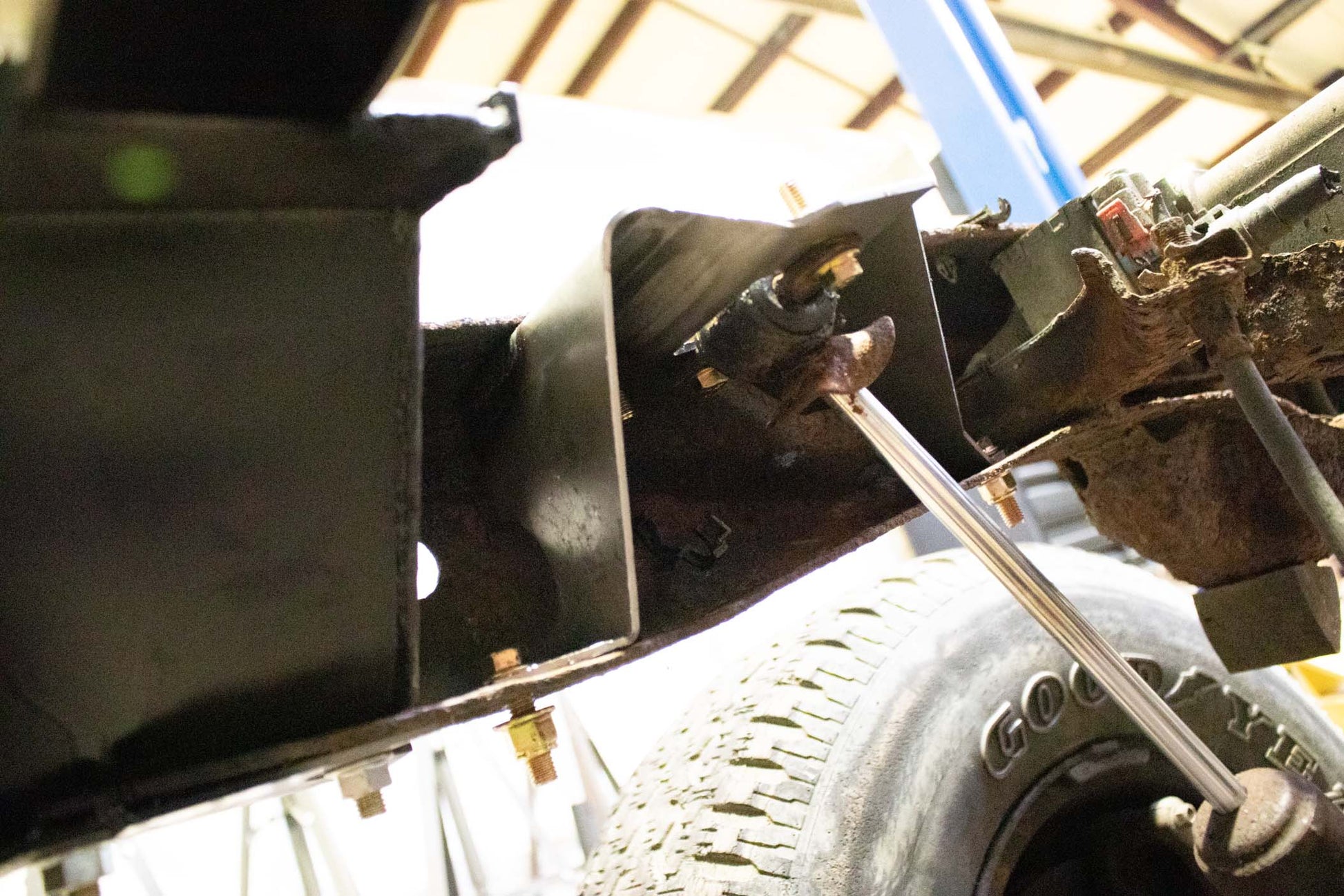 Rust Buster Frameworks Rear Shock Mount For 94-04 Chevy S10/GMC Sonoma Driver Side Rust Buster Frameworks