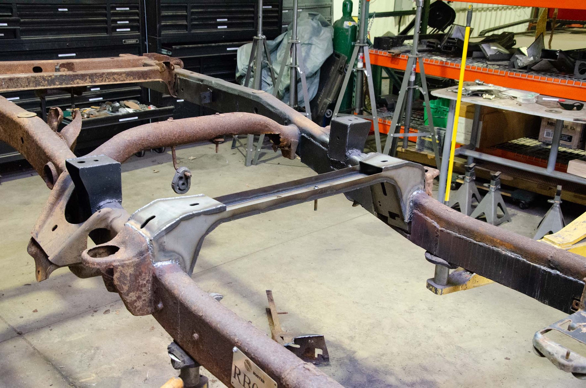 Rust Buster Frameworks Rust Buster Forward Gas Tank Crossmember For 2002-2008 Dodge Ram 1500 RB7718