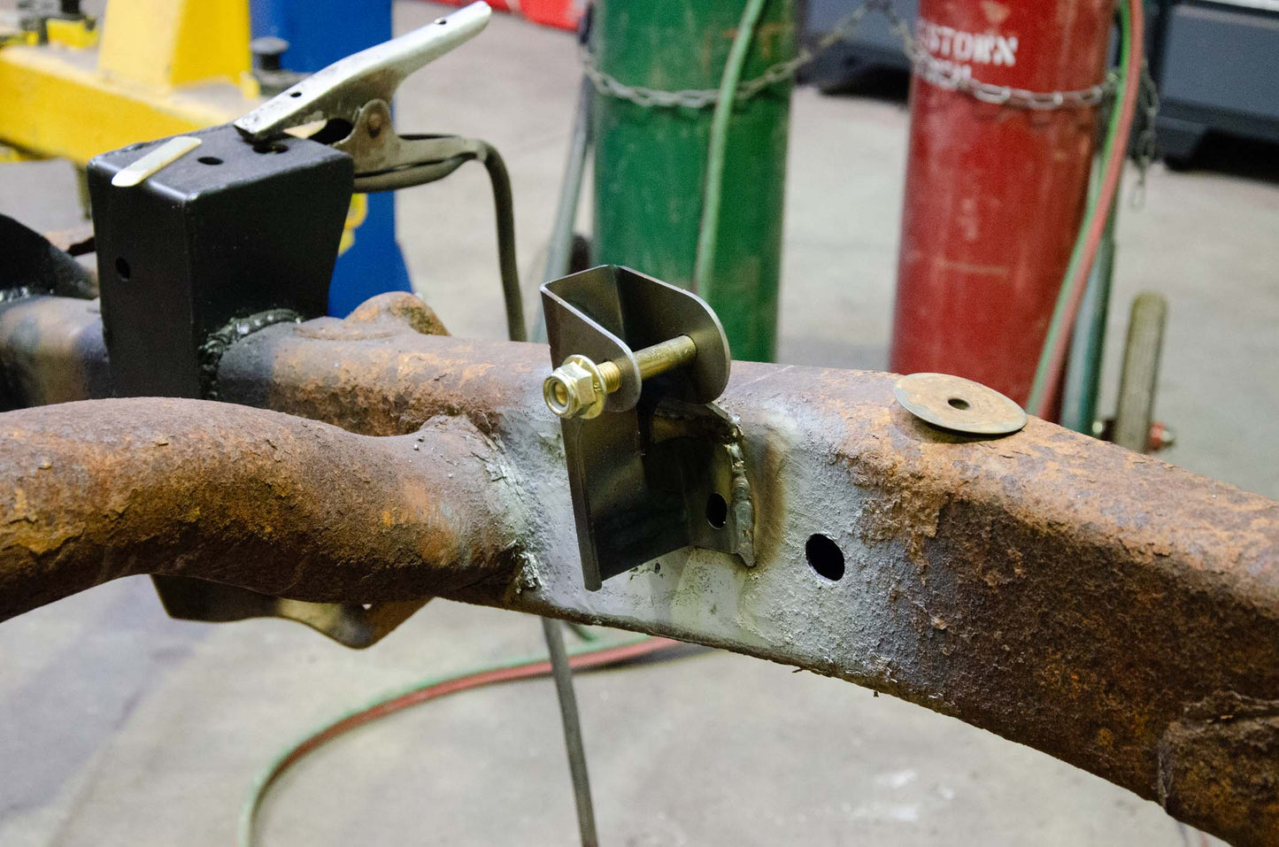 Rust Buster Frameworks Rust Buster Left Rear Shock Mount For 2002-2009 Dodge Ram 1500 RB7727