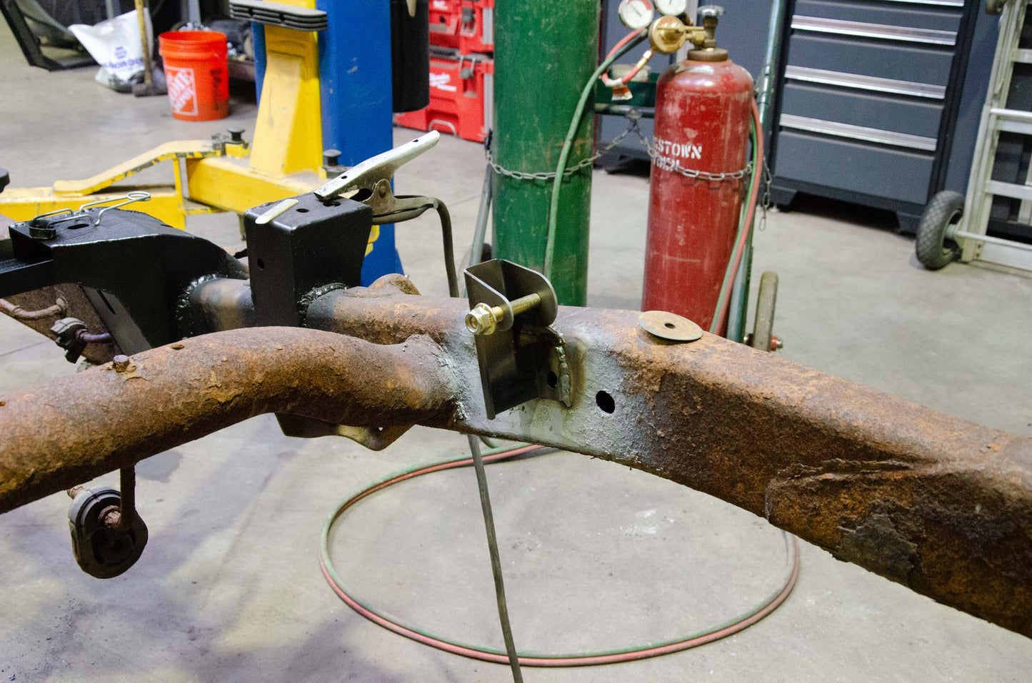 Rust Buster Frameworks Rust Buster Left Rear Shock Mount For 2002-2009 Dodge Ram 1500 RB7727