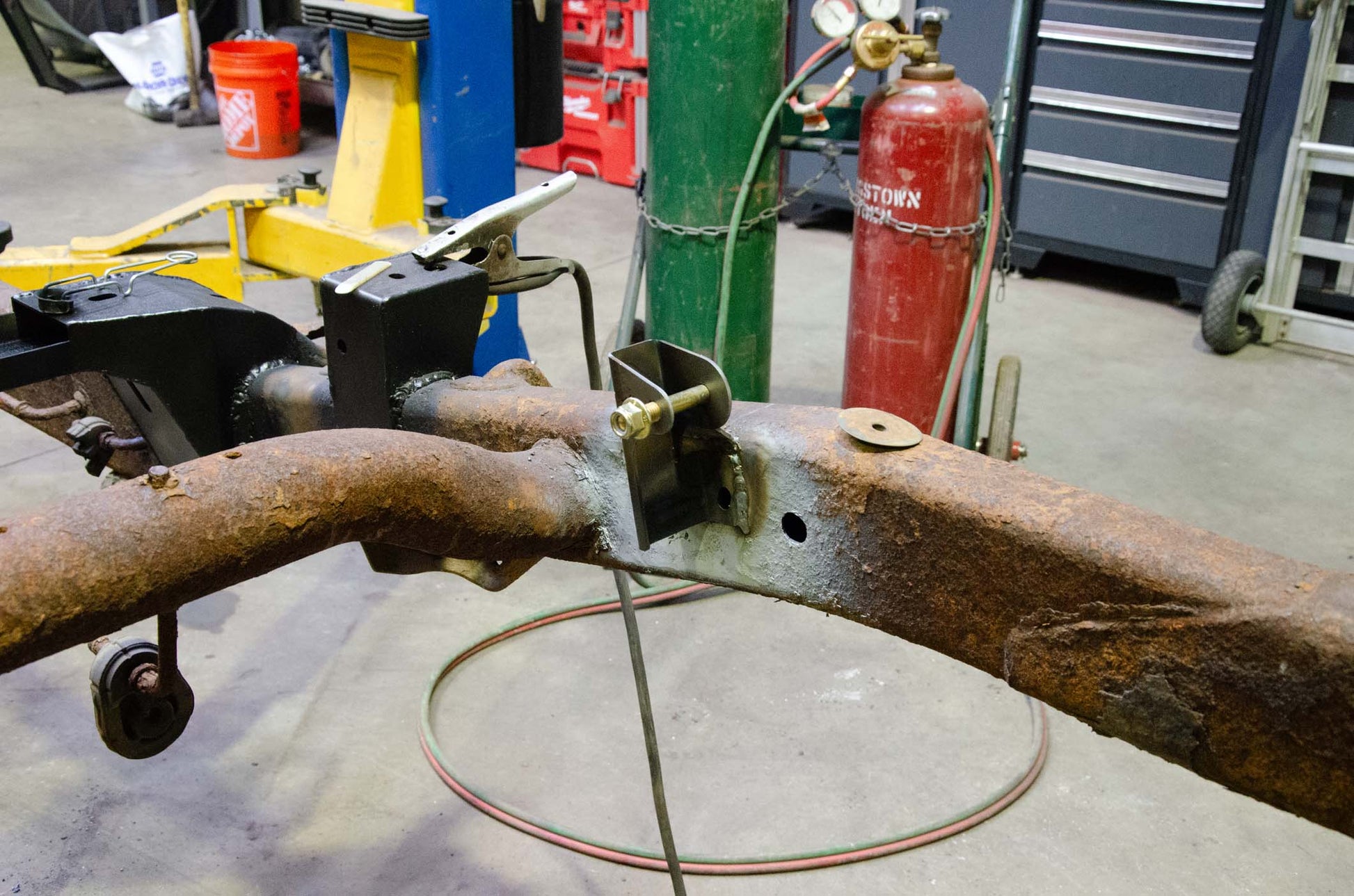 Rust Buster Frameworks Rust Buster Left Rear Shock Mount For 2002-2009 Dodge Ram 1500 RB7727