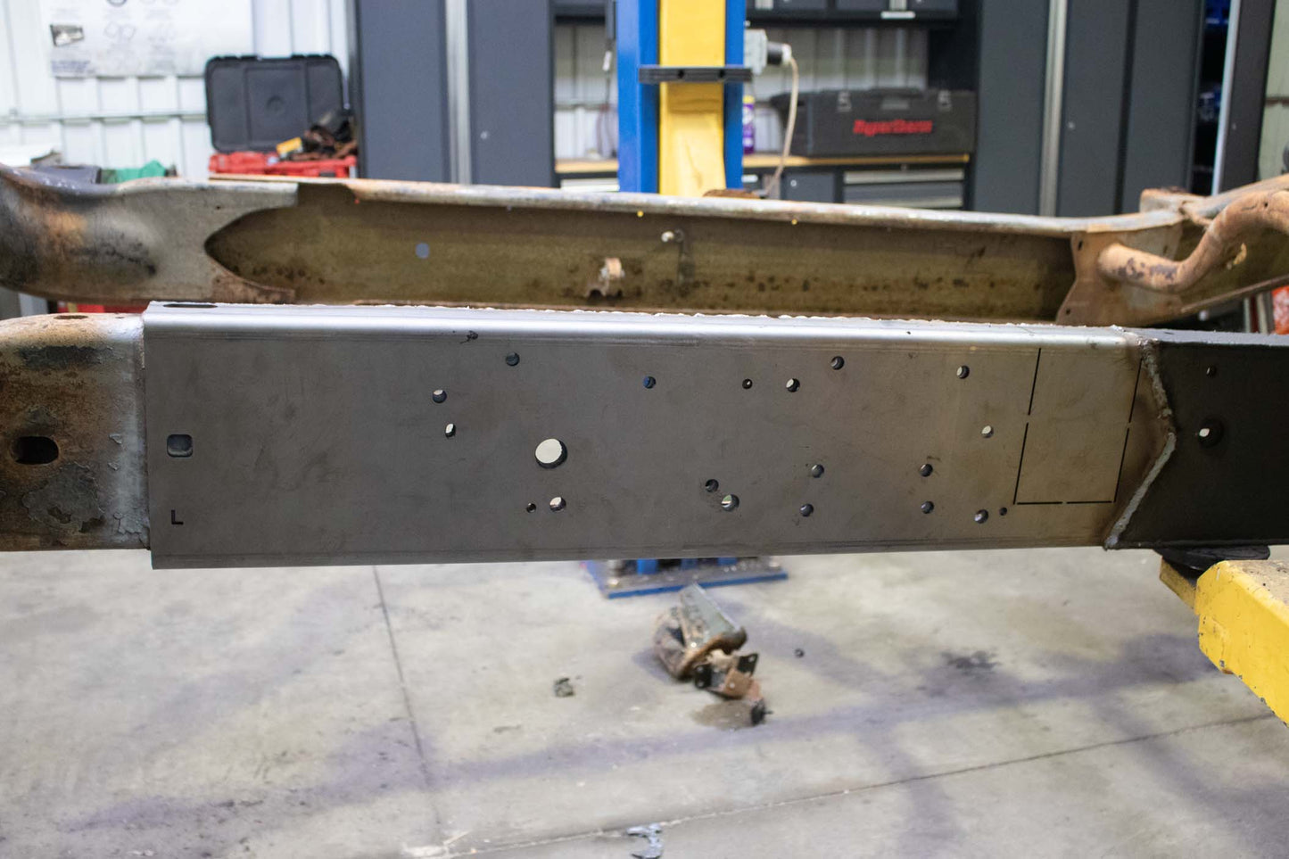 Rust Buster Frameworks Center Frame Repair Kit Passenger Side For 2001-2010 GM Pickups Rust Buster