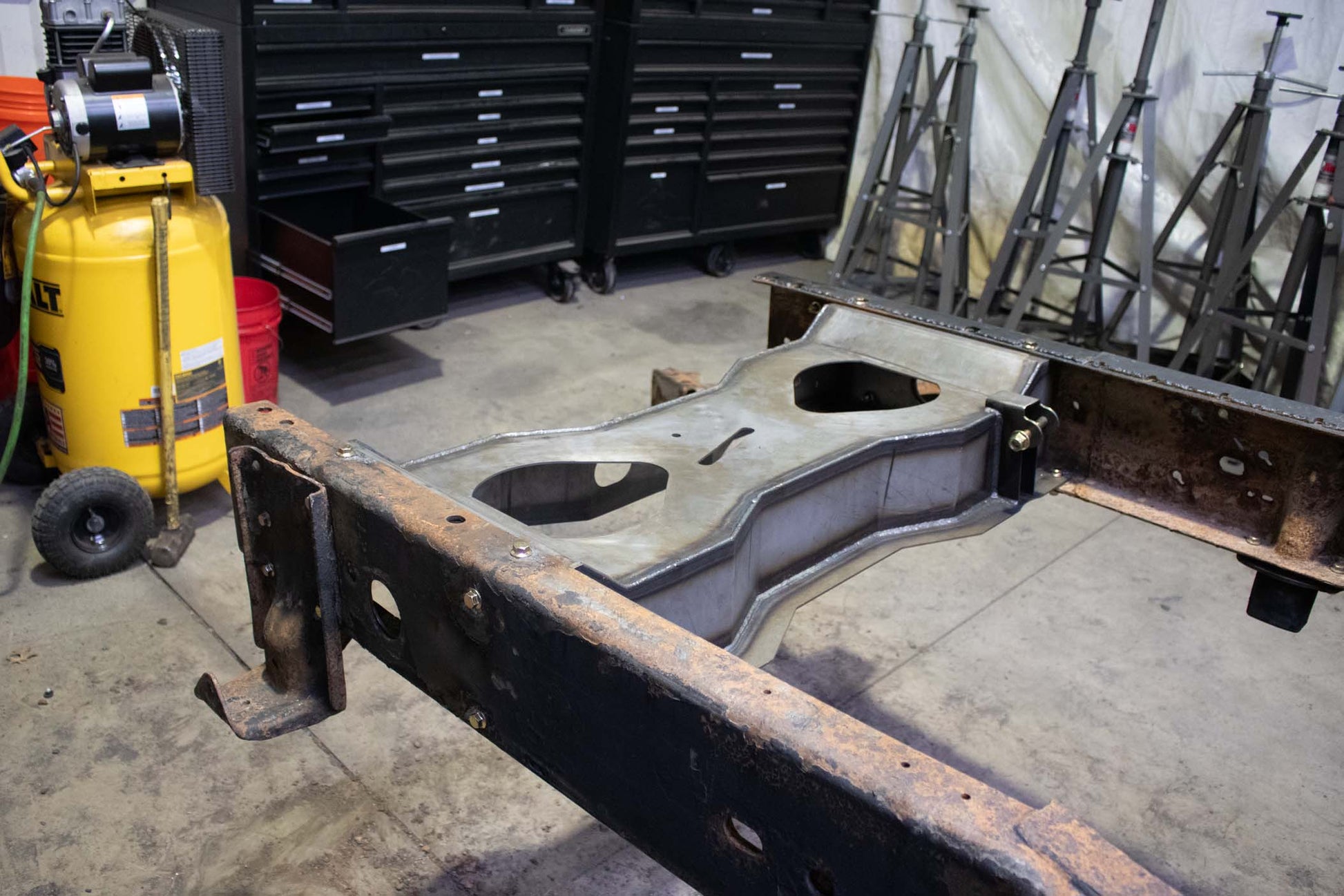 Rust Buster Frameworks Spare Tire Crossmember For 01-10 GM Pickups Rust Buster Frameworks