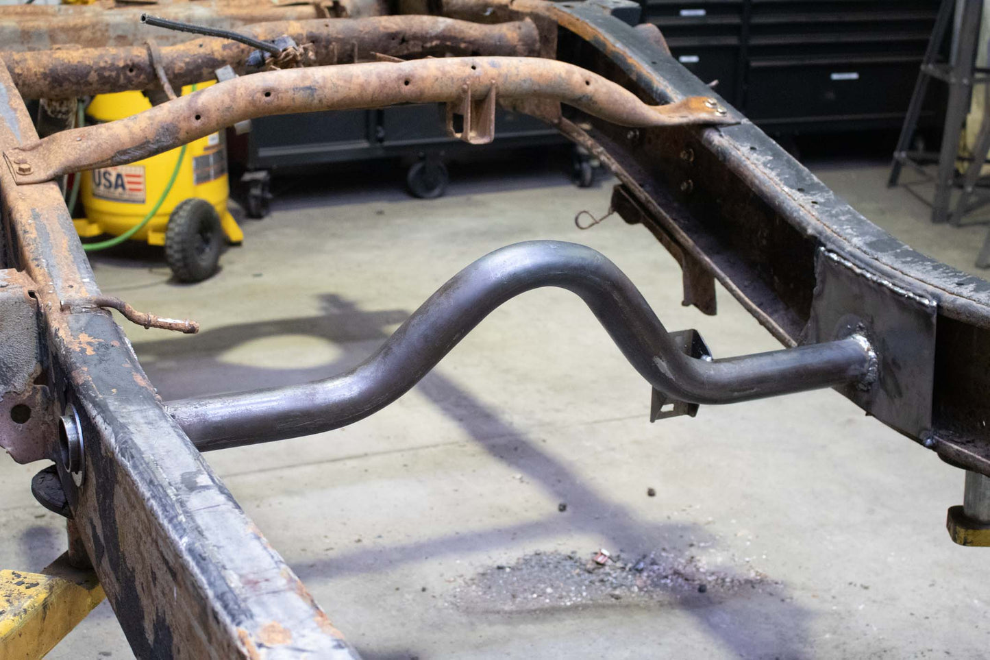 Driveshaft Crossmember For 2001-2010 GM Pickups Rust Buster Frameworks-5