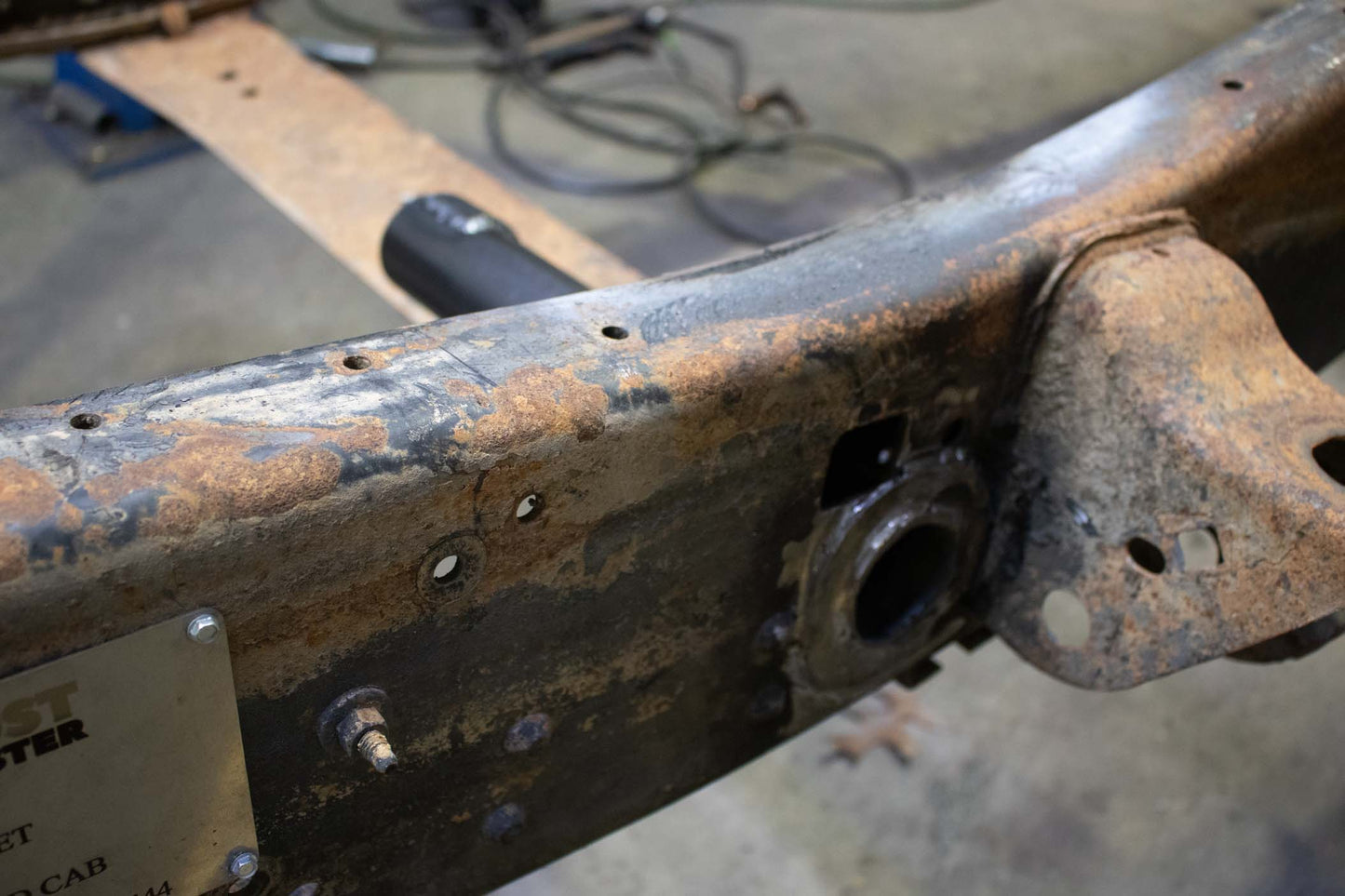 Rust Buster Frameworks Diesel Fuel Cooler Bracket For 01-10 GM Pickups Rust Buster Frameworks