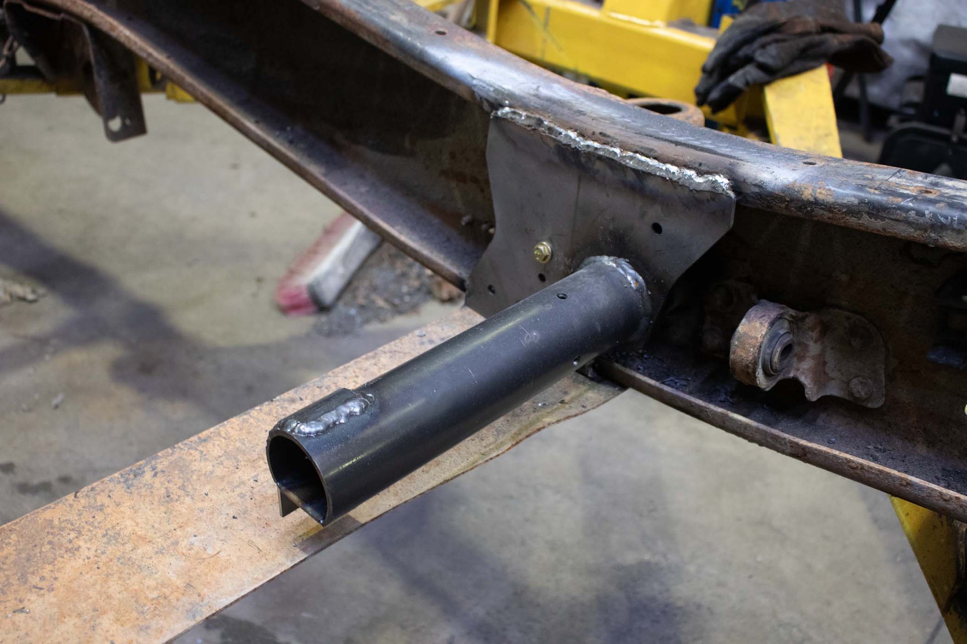 Rust Buster Frameworks Diesel Fuel Cooler Bracket For 01-10 GM Pickups Rust Buster Frameworks