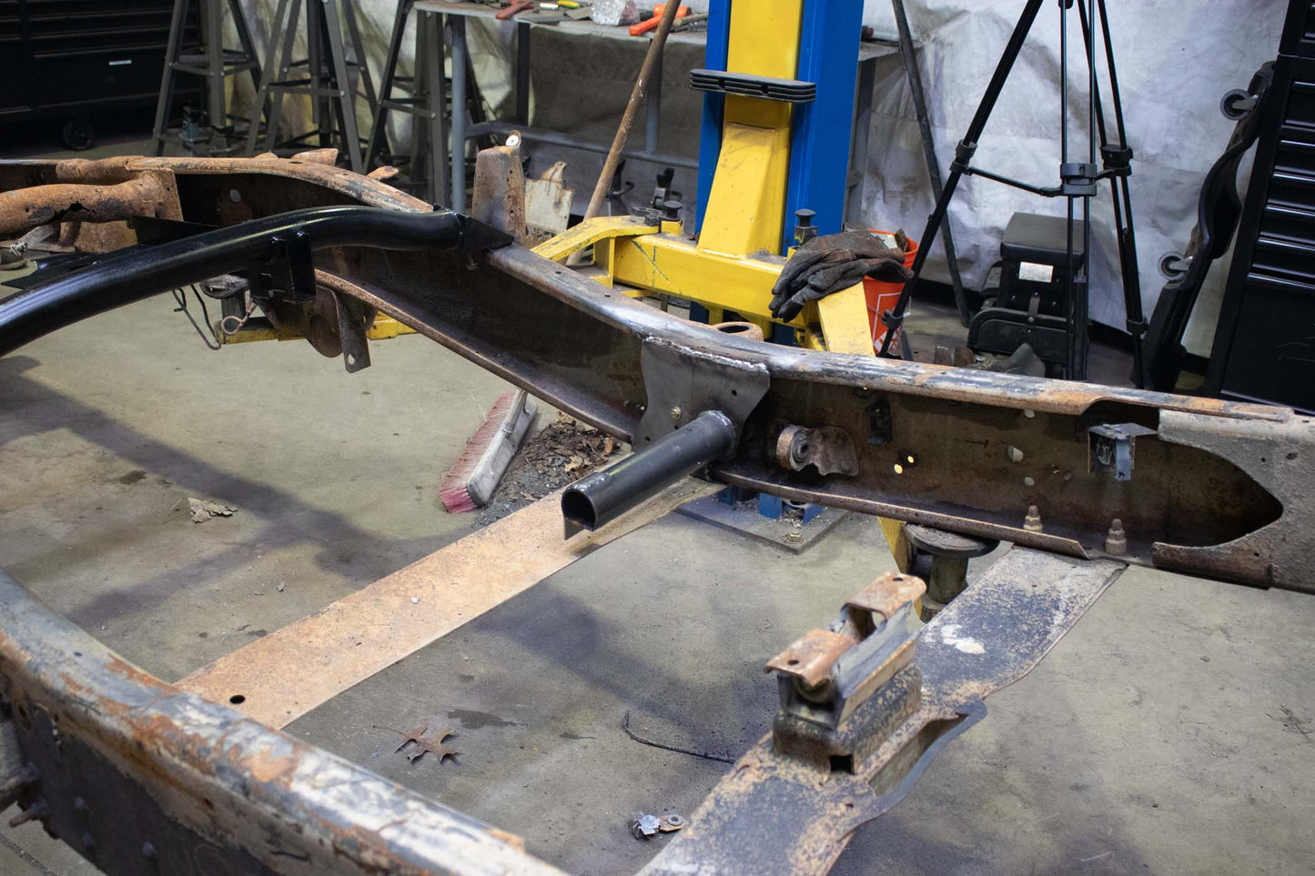 Rust Buster Frameworks Diesel Fuel Cooler Bracket For 01-10 GM Pickups Rust Buster Frameworks