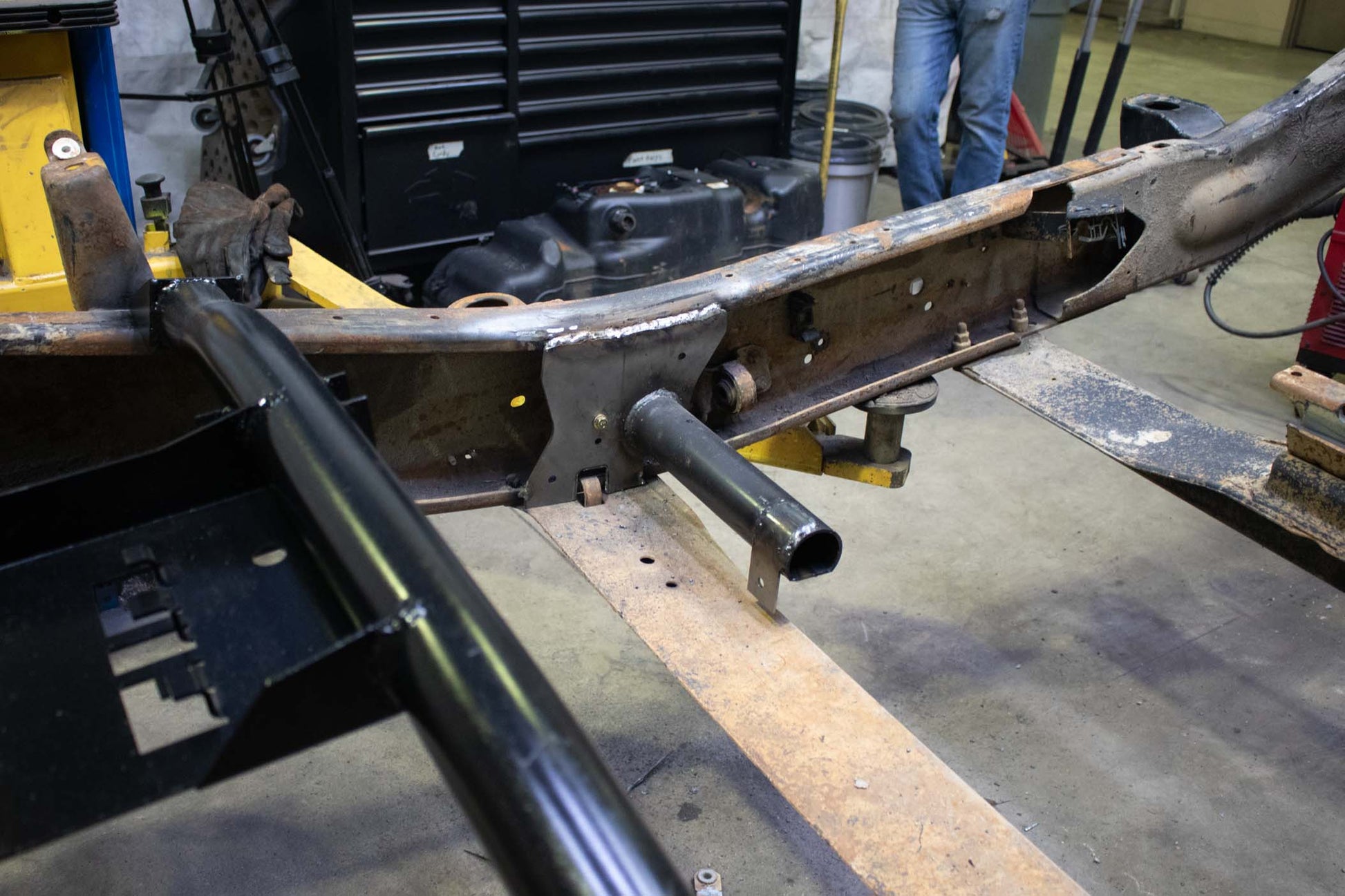 Rust Buster Frameworks Diesel Fuel Cooler Bracket For 01-10 GM Pickups Rust Buster Frameworks