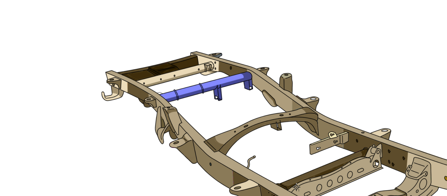 Rust Buster Frameworks 11-19 Chevy/GMC 2500HD Crew Cab 6.5 Foot Bed Forward Spare Tire Crossmember Rust Buster Frameworks