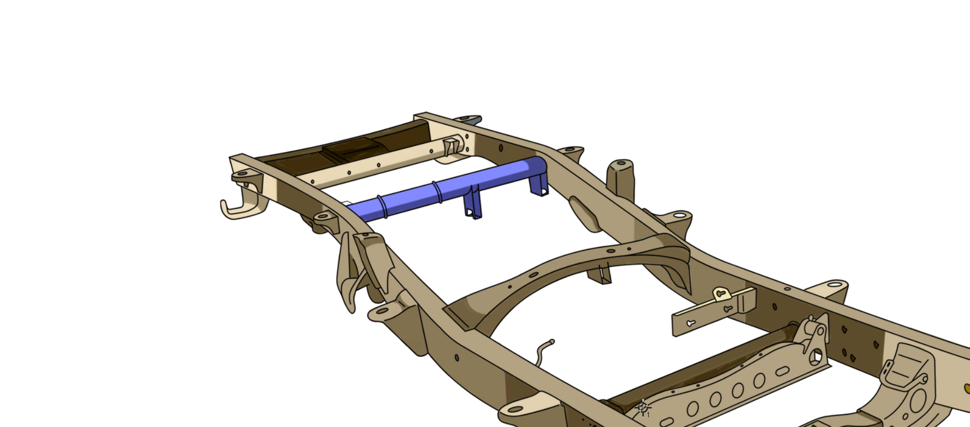 Rust Buster Frameworks 11-19 Chevy/GMC 2500HD Crew Cab 6.5 Foot Bed Forward Spare Tire Crossmember Rust Buster Frameworks