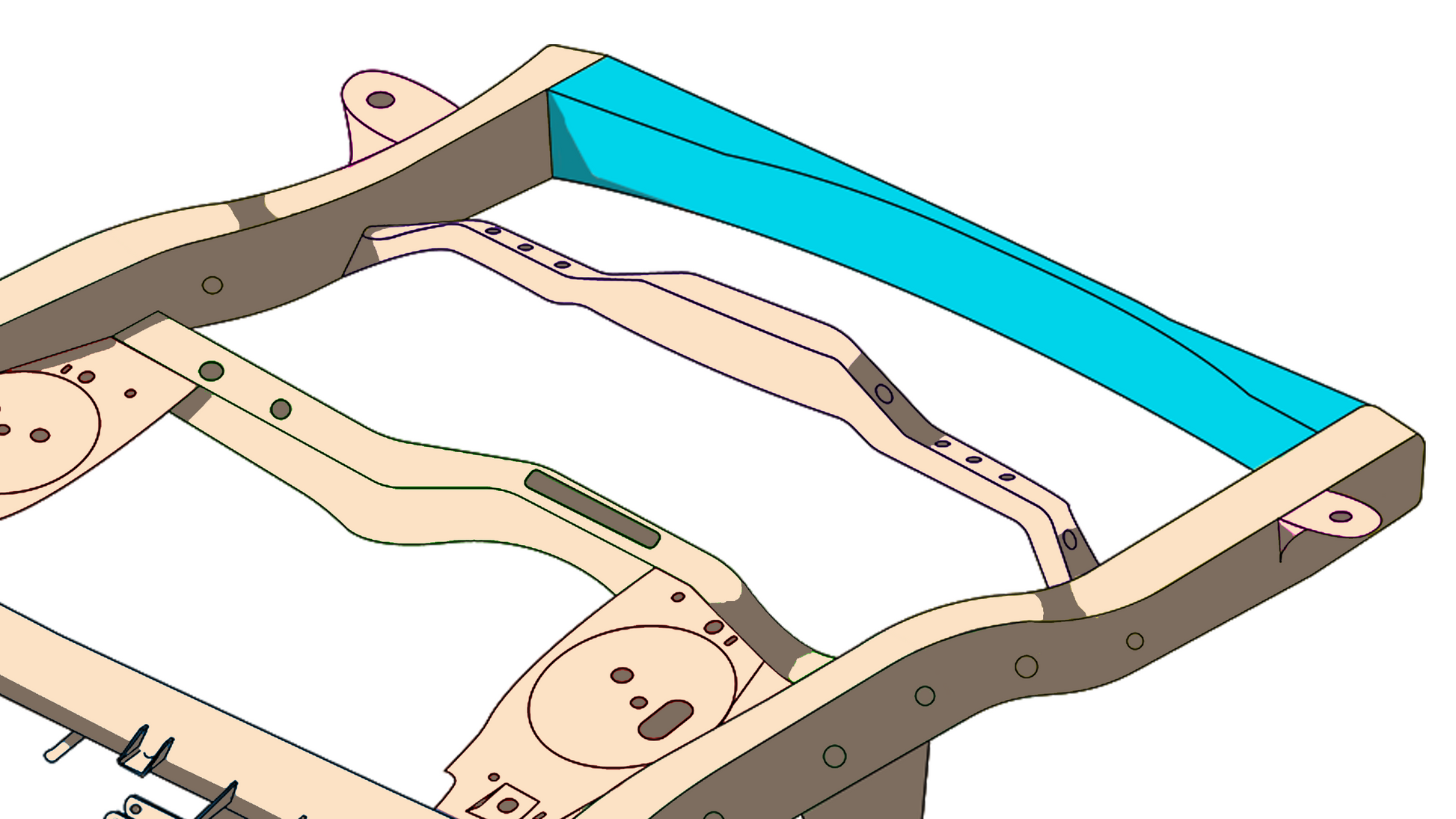 Rear Hitch Crossmember For 4Runner and FJ Cruiser Rust Buster Frameworks-3