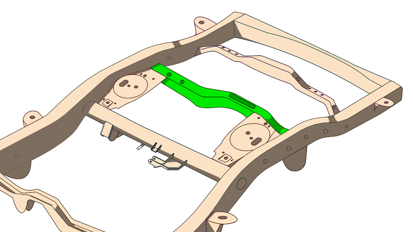 Rust Buster Frameworks Rear Track Bar Crossmember For 4Runner and FJ Cruiser Rust Buster Frameworks