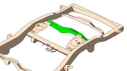 Rear Track Bar Crossmember For 4Runner and FJ Cruiser Rust Buster Frameworks-4