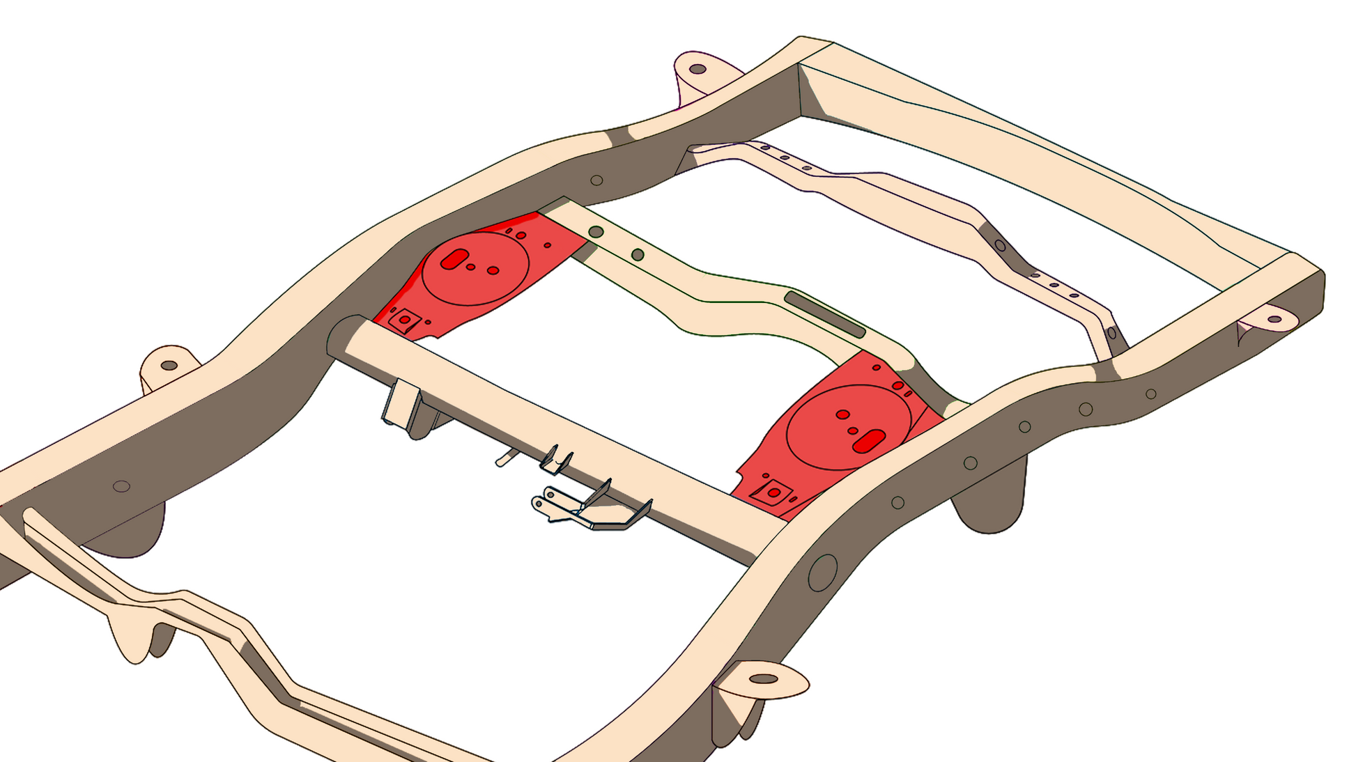 Rust Buster Frameworks Rear Upper Coil Spring Bucket and Shock Mount For FJ Cruiser and 4Runner Driver Side Rust Buster Frameworks