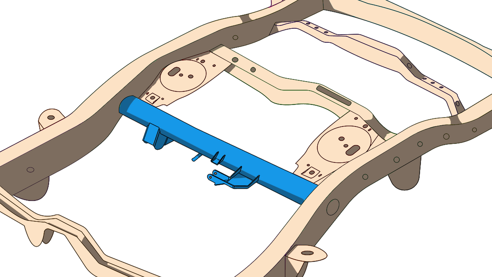Rust Buster Frameworks Rear Control Arm Crossmember For 4Runner and FJ Cruiser Rust Buster Frameworks
