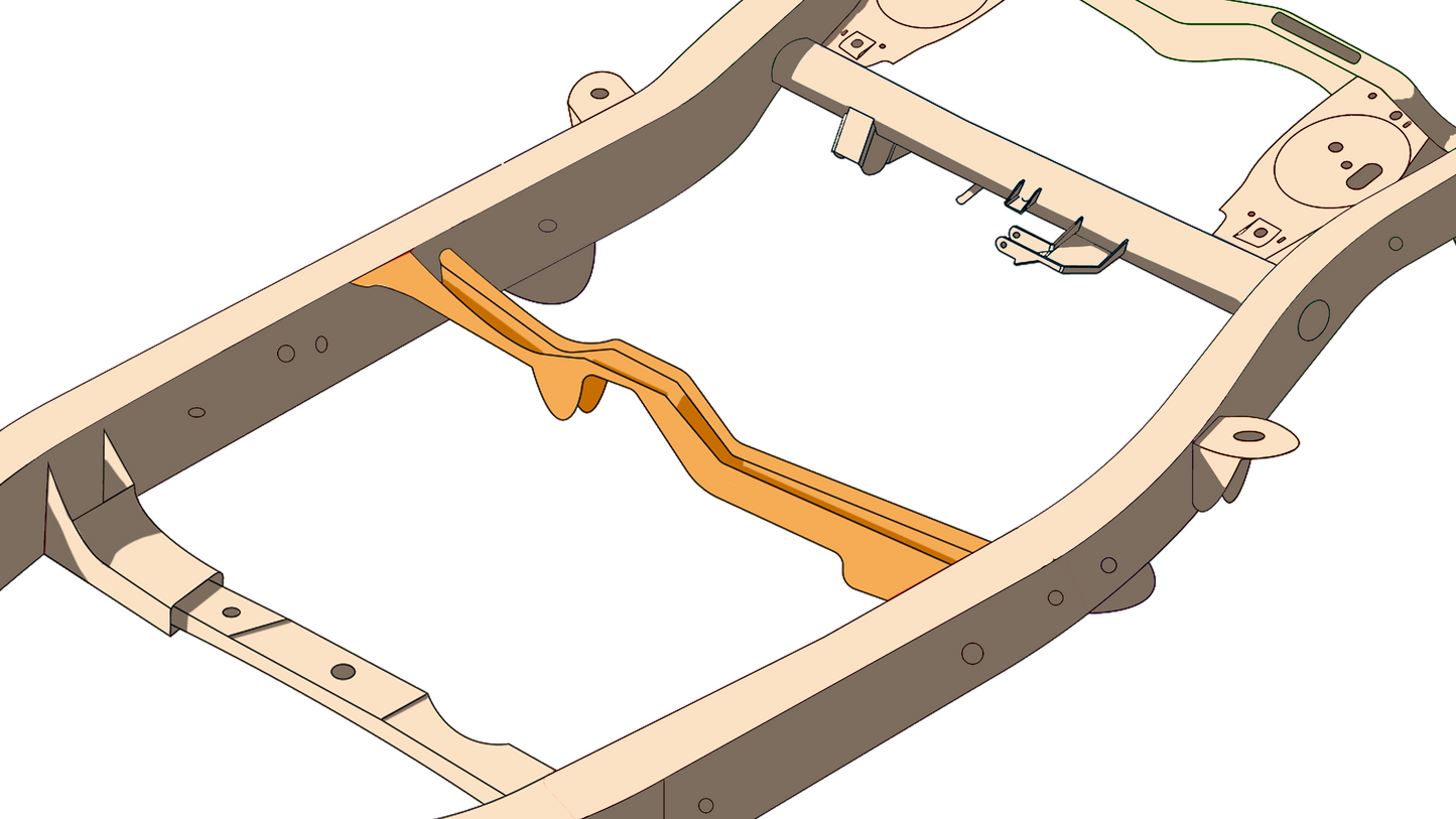 Rust Buster Frameworks Fuel Tank Crossmember 4Runner and FJ Cruiser Rust Buster Frameworks