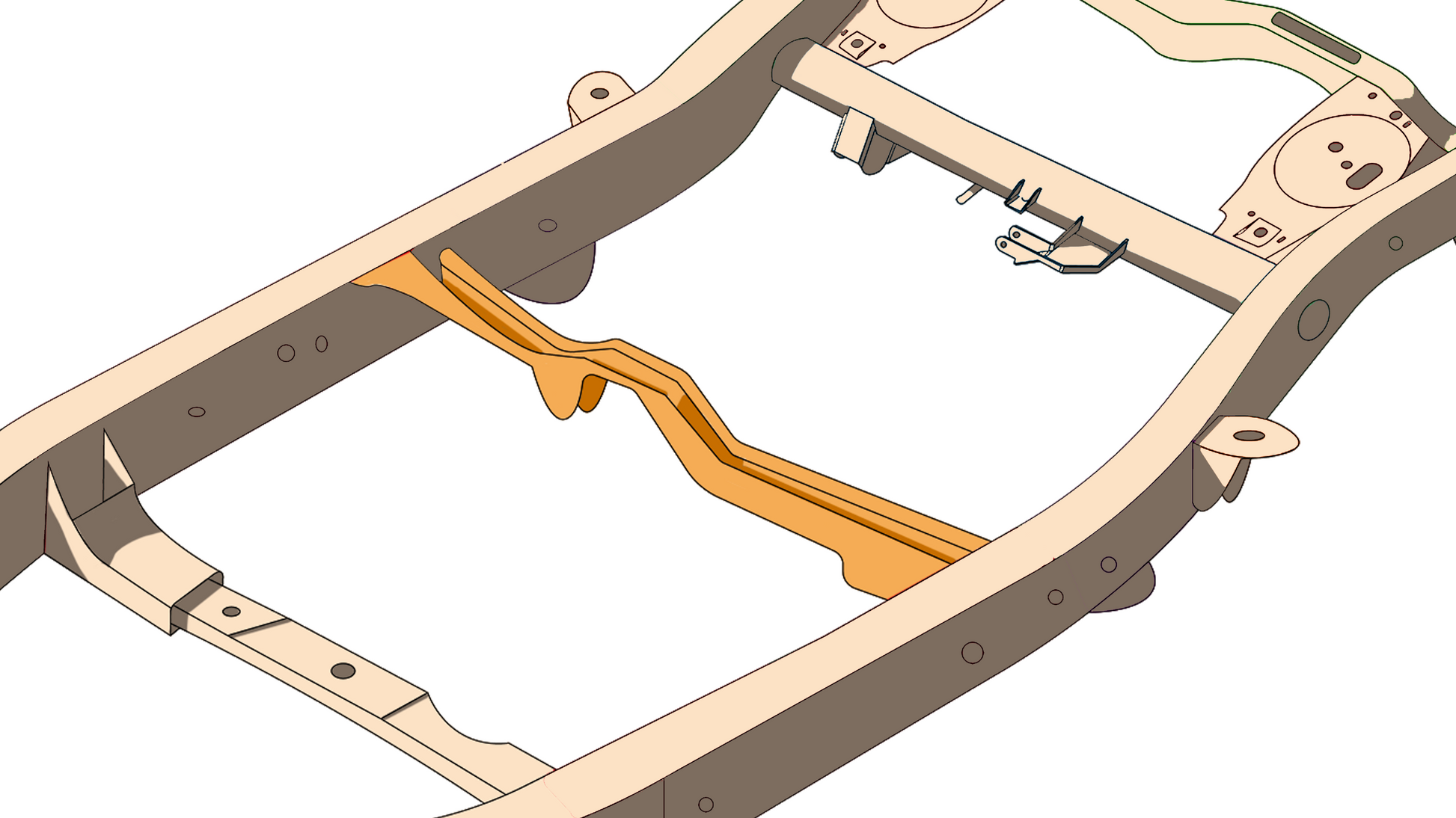 Rust Buster Frameworks Fuel Tank Crossmember 4Runner and FJ Cruiser Rust Buster Frameworks