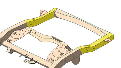 Rear Frame Repair Kit For 07-14 Toyota FJ Cruiser Passenger Side Rust Buster Frameworks-8