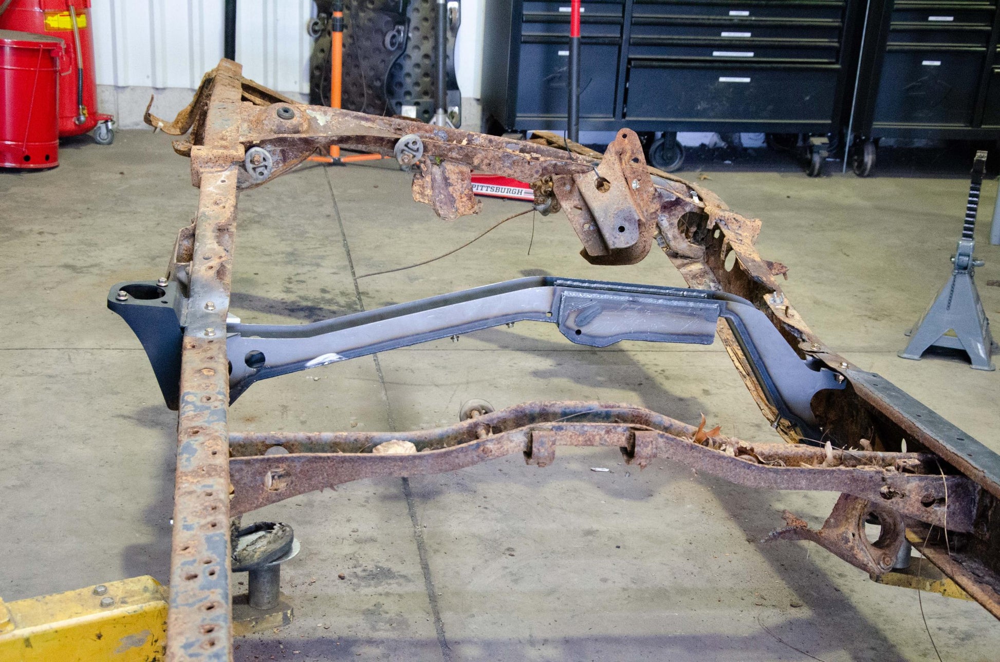 Forward Fuel Tank Crossmember for 05-06 Toyota Tundra Rust Buster Frameworks-3