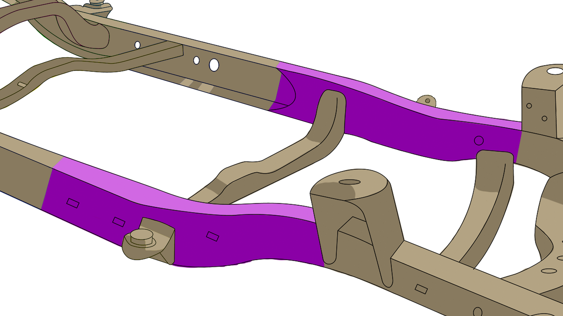 Rust Buster Frameworks Front Frame Section Passenger Side For 2000-2006 Toyota Tundra Rust Buster Frameworks