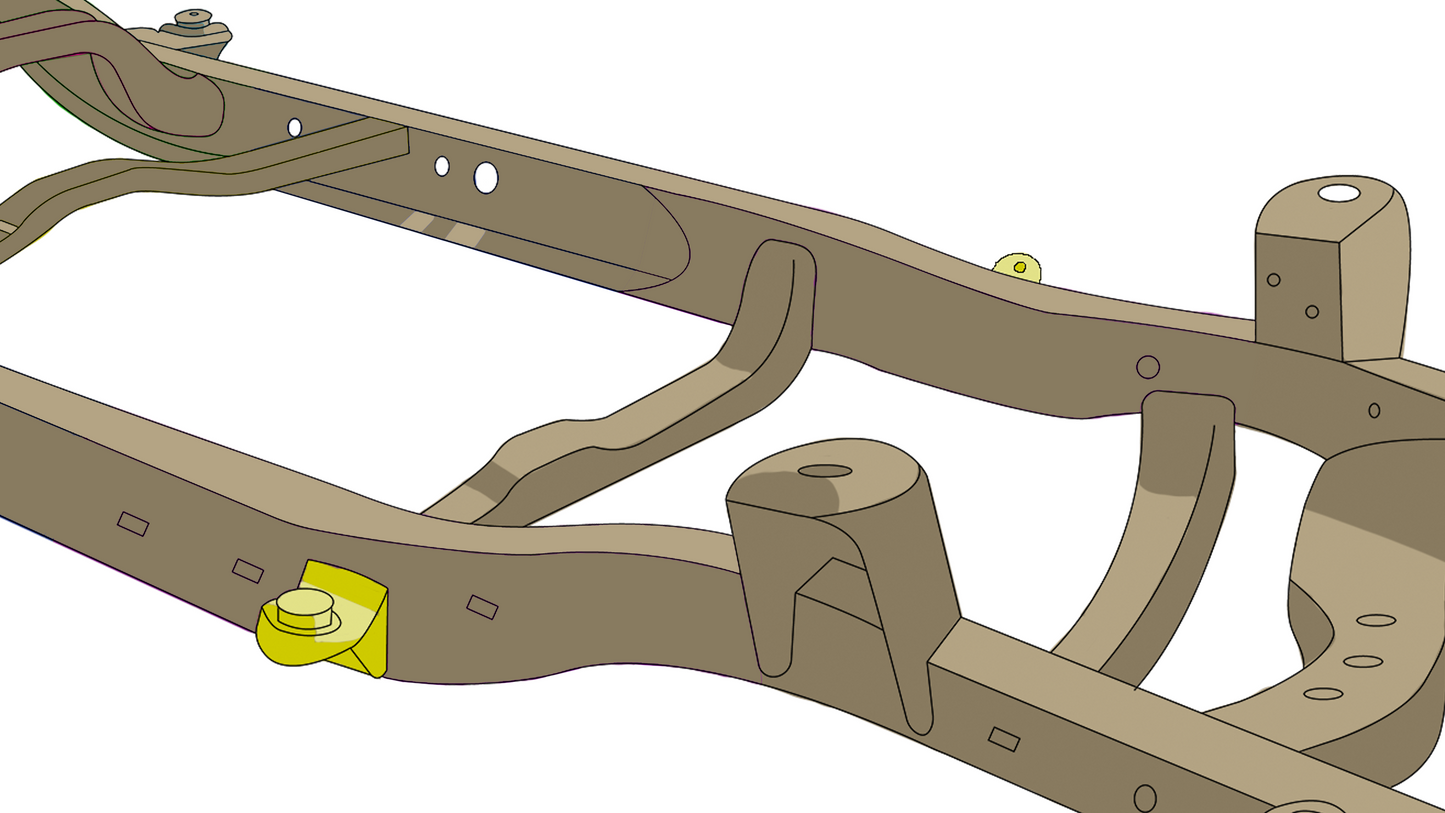 Front Frame Body Mount Passenger Side For 2000-2006 Toyota Tundra Rust Buster Frameworks-3