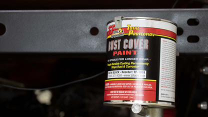 Total Protection Cover Paint 1 US Quart - Satin Black Rust Buster Frameworks-2