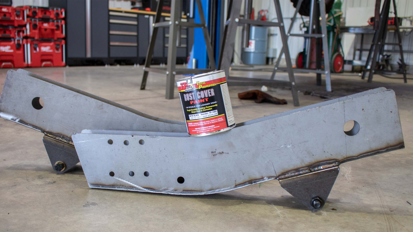 Total Protection Cover Paint 1 US Quart - Satin Black Rust Buster Frameworks-5