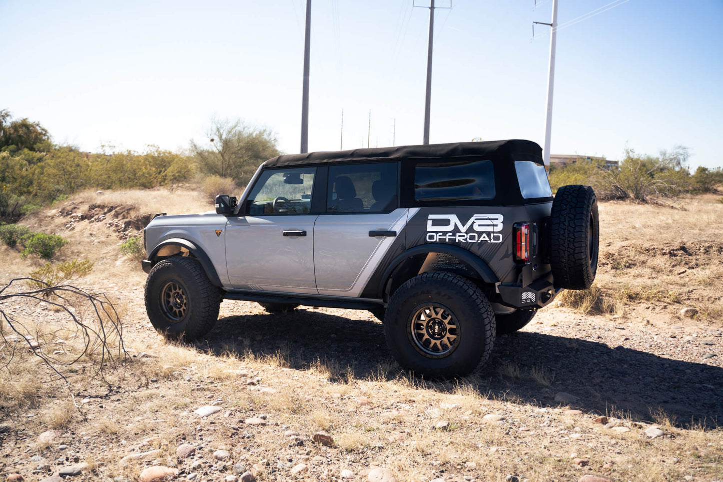 2021 2024 Ford Bronco Mto Series Rear Bumper DV8 Offroad-15