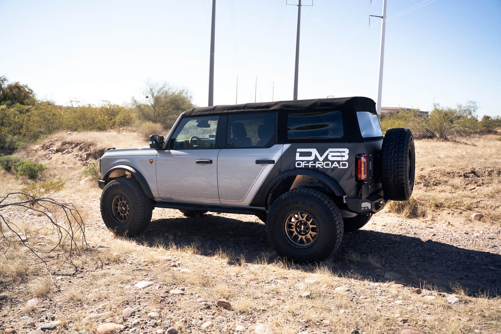 2021 2024 Ford Bronco Mto Series Rear Bumper DV8 Offroad-15