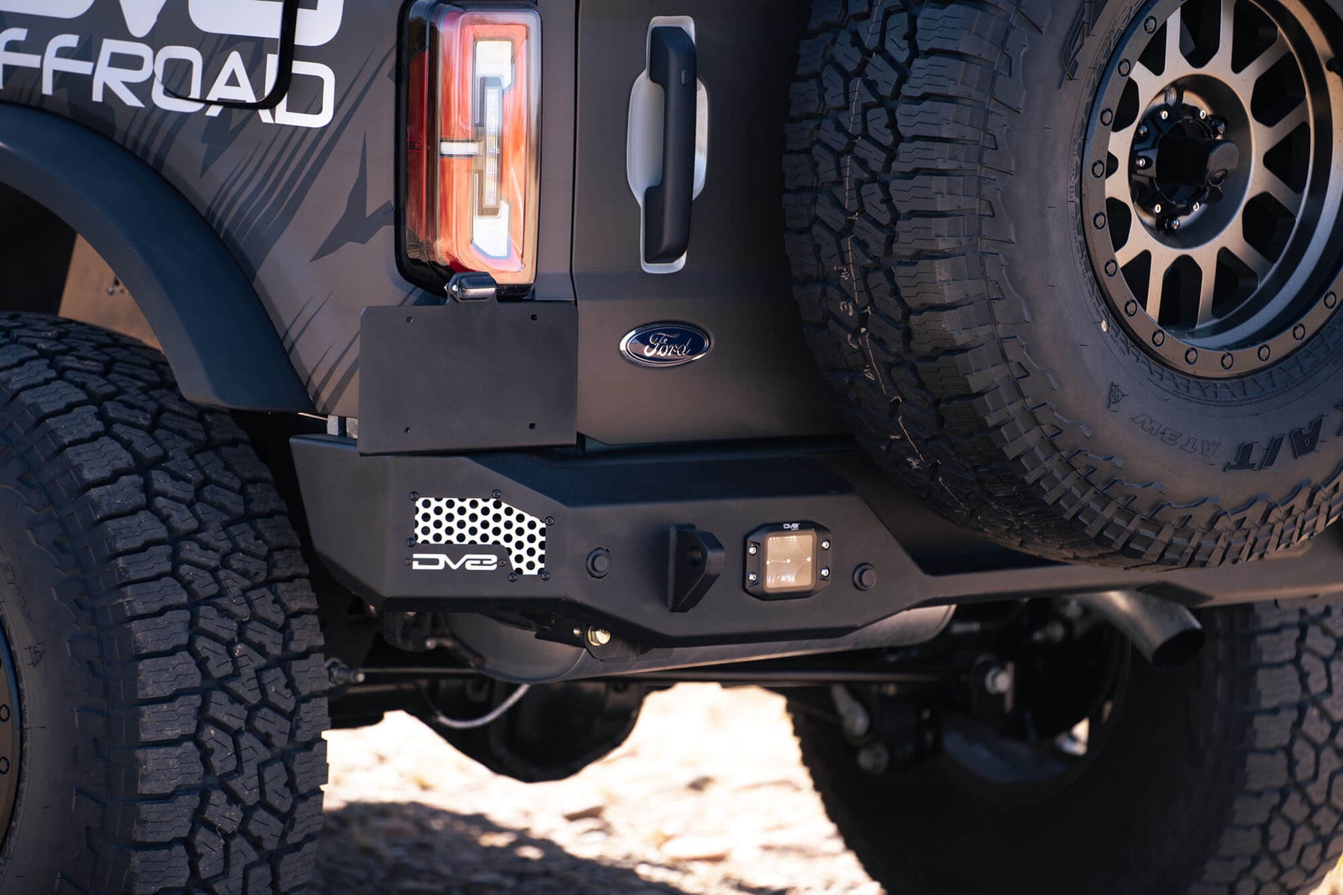 2021 2024 Ford Bronco Mto Series Rear Bumper DV8 Offroad-5