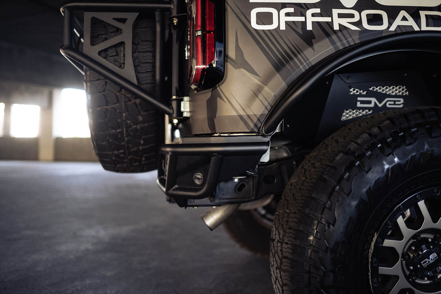 2021 2024 Ford Bronco Competition Series Rear Bumper DV8 Offroad-4