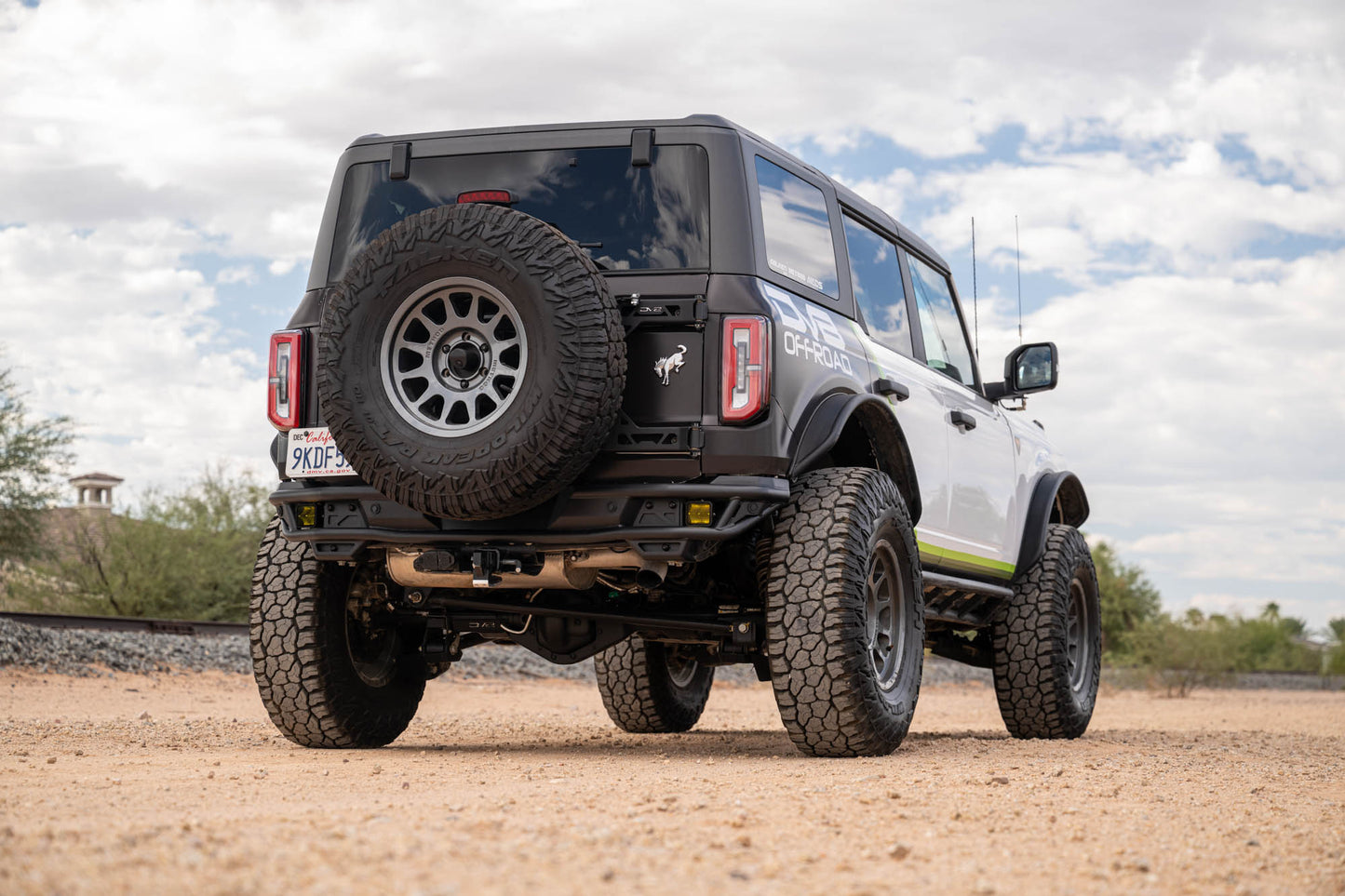 2021 2025 Ford Bronco Rear Tube Bumper DV8 Offroad-12