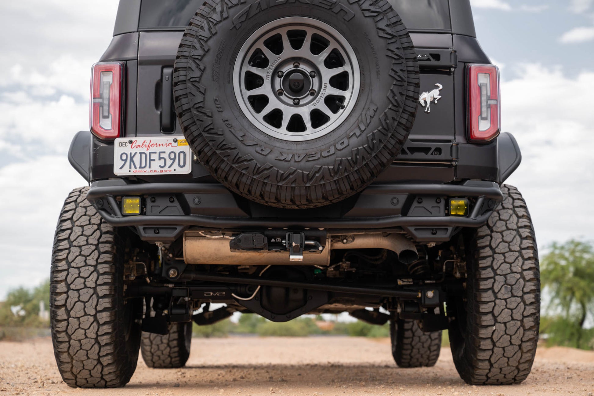 2021 2025 Ford Bronco Rear Tube Bumper DV8 Offroad-3