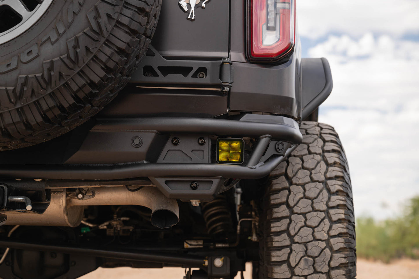 2021 2025 Ford Bronco Rear Tube Bumper DV8 Offroad-8