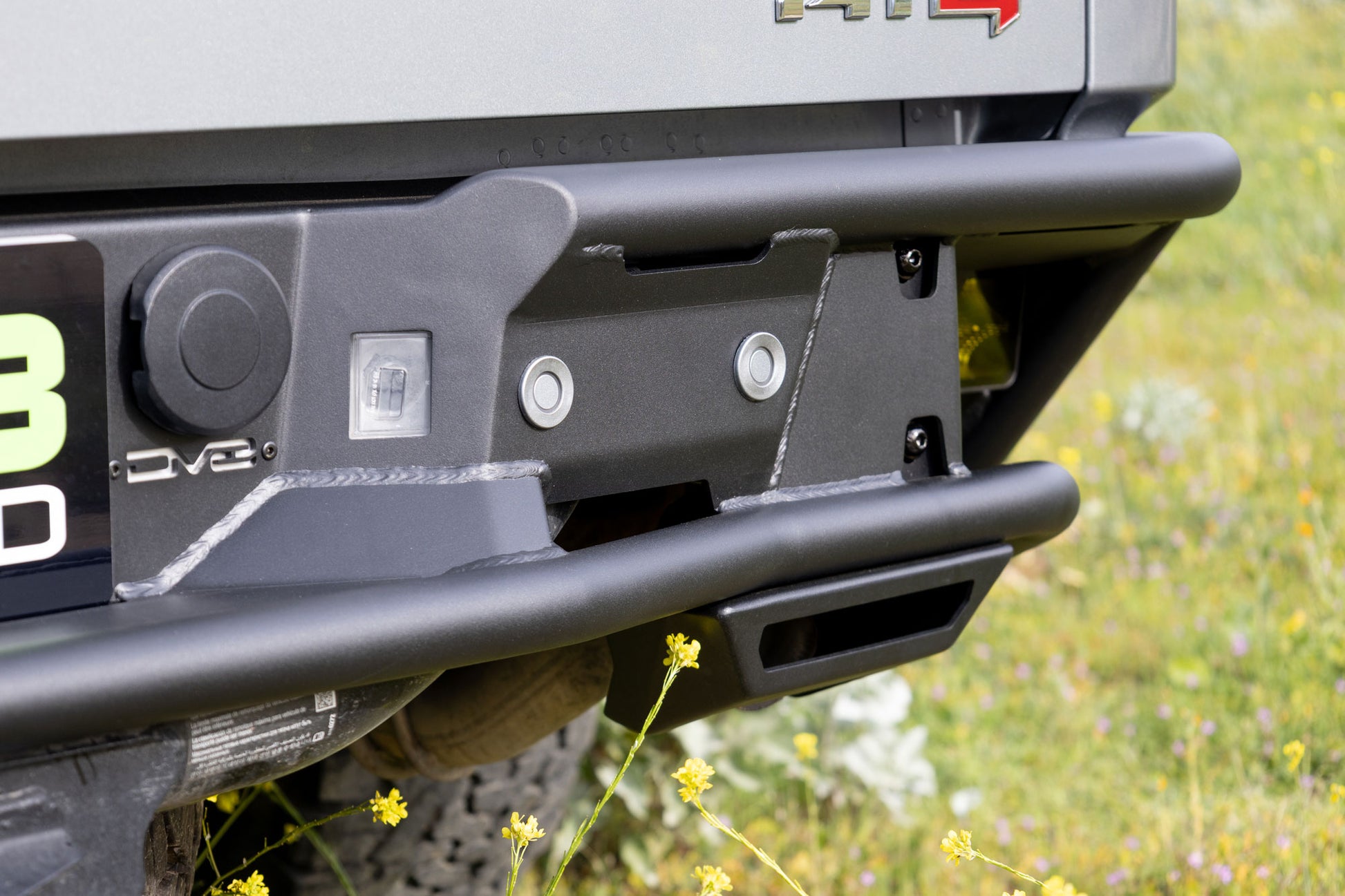 2019 2025 Chevy Silverado & GMC Sierra 1500 Tube Rear Bumper DV8 Offroad-2