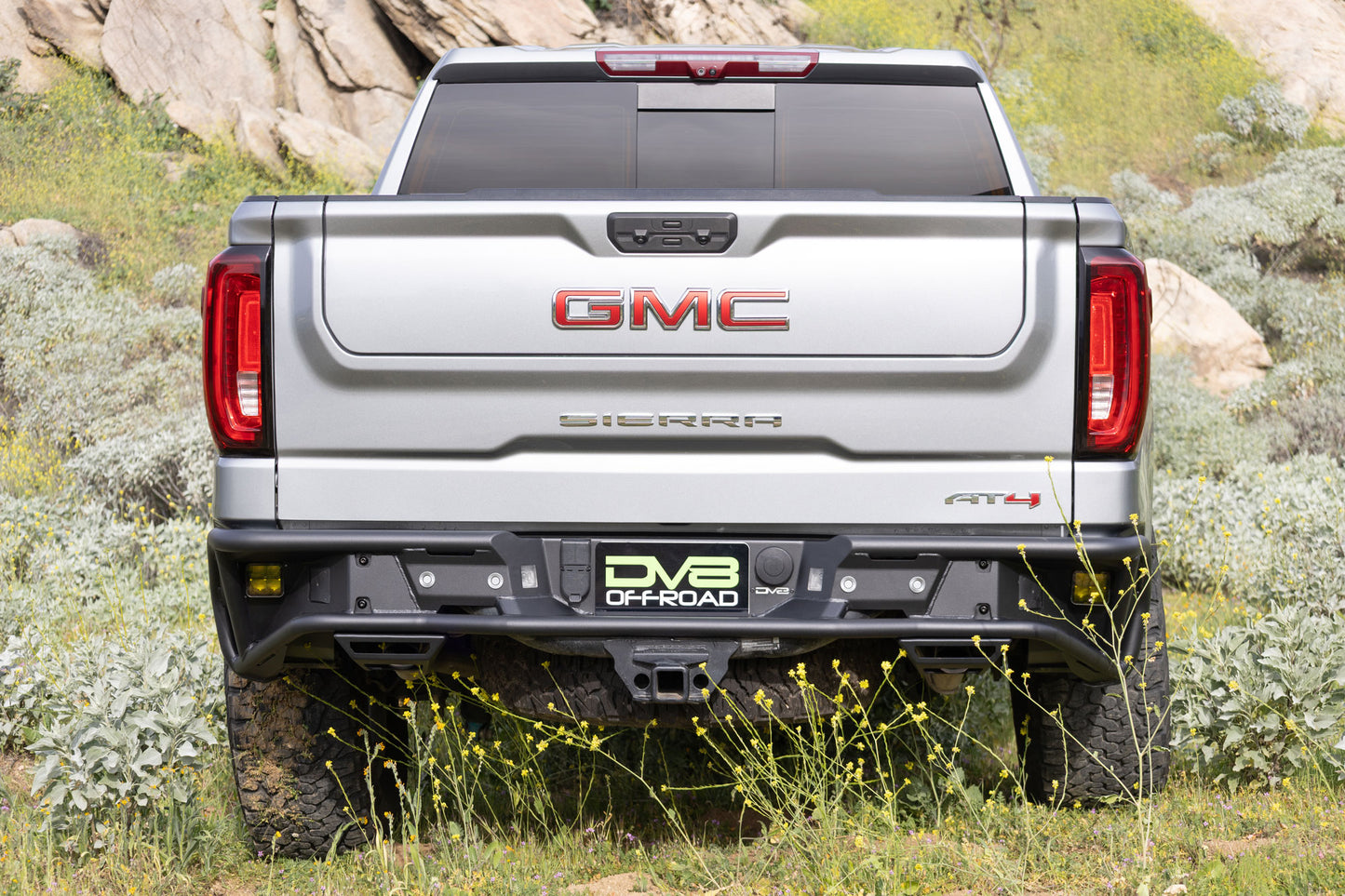 2019 2025 Chevy Silverado & GMC Sierra 1500 Tube Rear Bumper DV8 Offroad-5