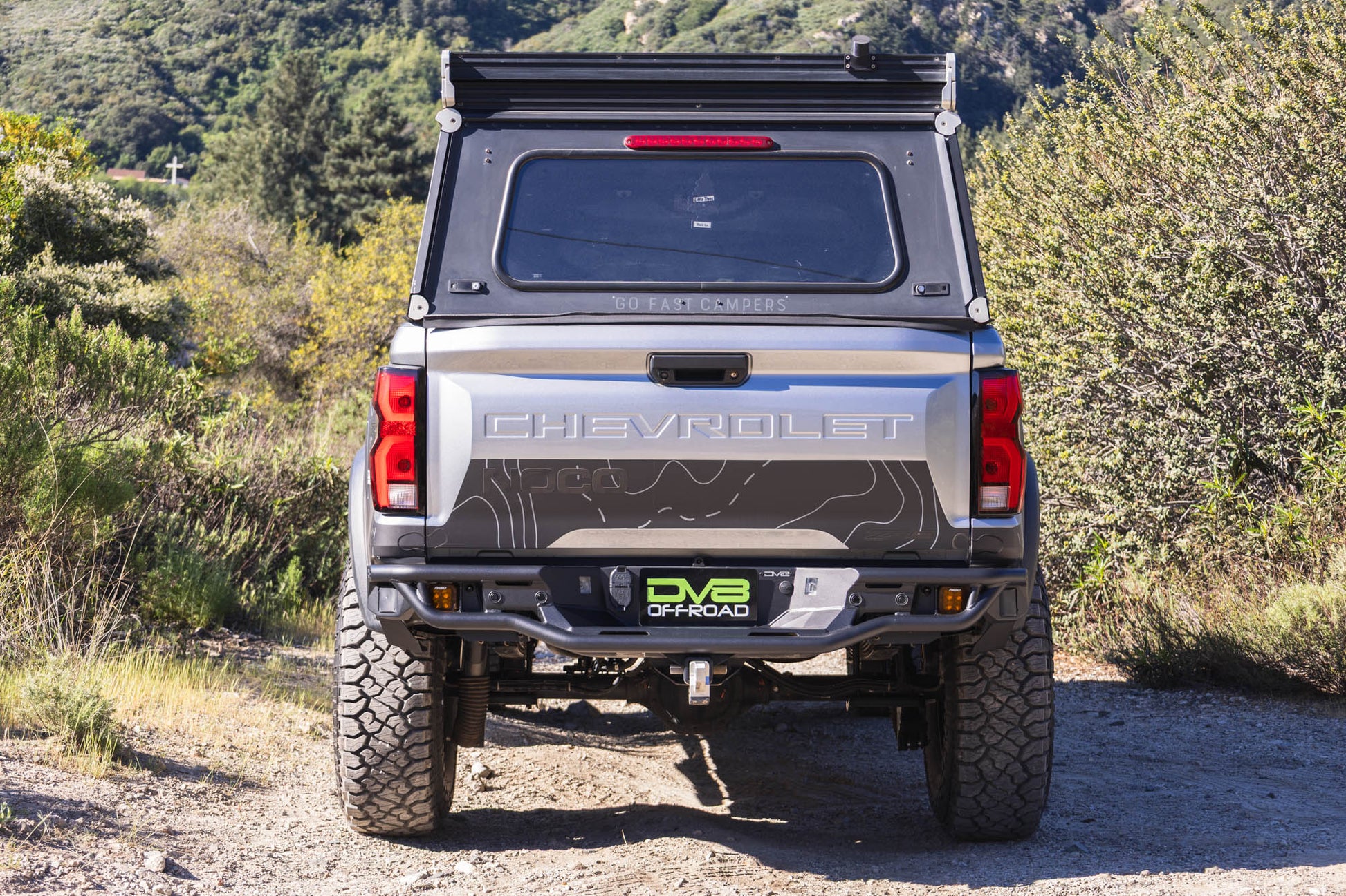2023 2026 GMC Canyon & Chevy Colorado Tube Rear Bumper DV8 Offroad-2