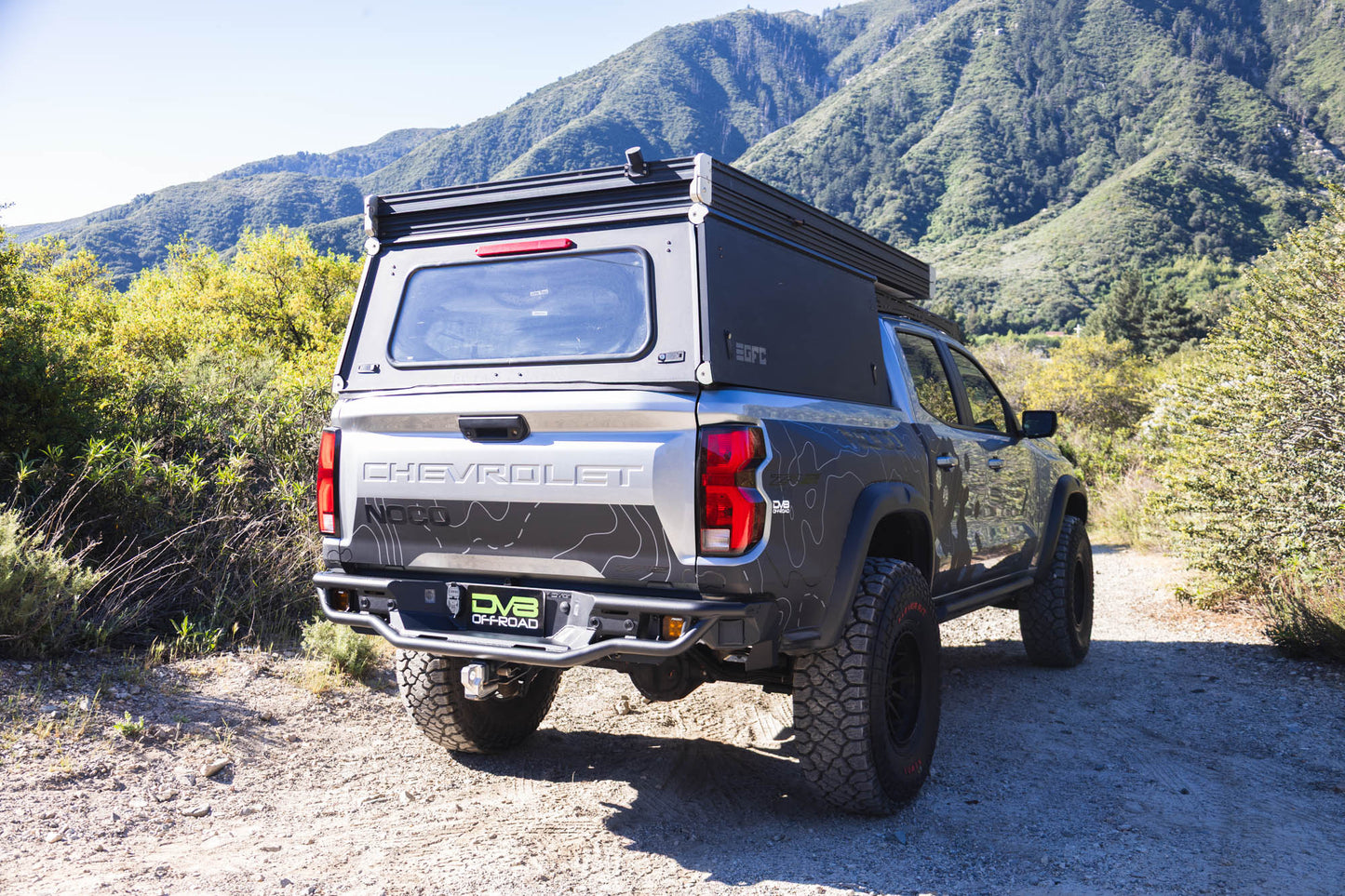 2023 2026 GMC Canyon & Chevy Colorado Tube Rear Bumper DV8 Offroad-3