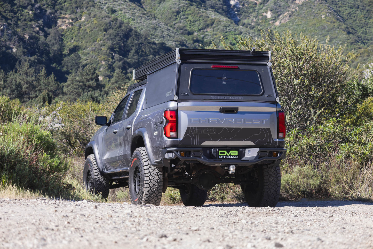 2023 2026 GMC Canyon & Chevy Colorado Tube Rear Bumper DV8 Offroad-4
